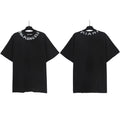 Palm Angels Neckline Collar Logo T-Shirt - Black/Miami