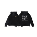 Palm Angels Dragon Graphic Back Print Hoodie - Black