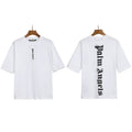 Palm Angels Vertical Gothic Logo T-Shirt - White