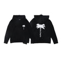 Palm Angels Palm Tree & Logo Back Print Hoodie - Black