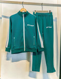 Palm Angels Classic Track Jacket & Pants Set - Dark Green/White