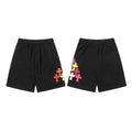 Chrome Hearts Black & Multi-Color Cross Patch Sweatshorts