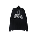 Palm Angels Spray-Effect Decapitated Bear Hoodie - Black