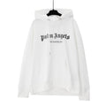 Palm Angels Spray Bleach Logo Hoodie - White