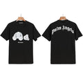 Palm Angels Glitter Bear Graphic T-Shirt - Black